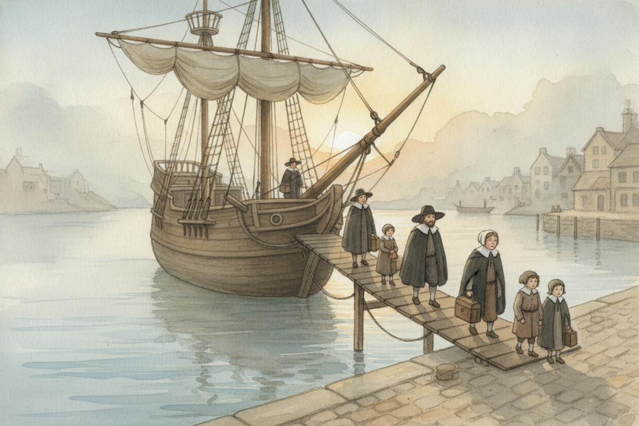 ~~Imagine packing your whole life into a few wooden trunks~~ and stepping onto **a ship the size of a small house**, rea