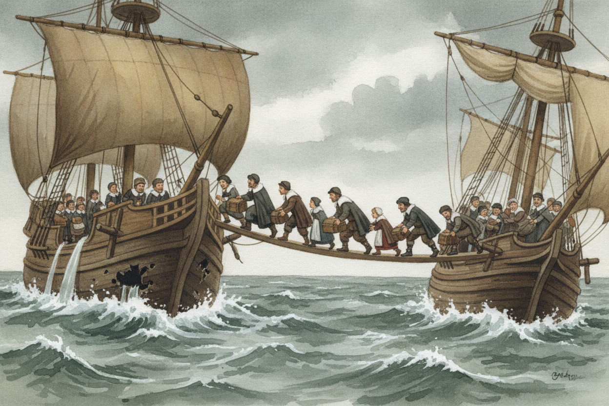 To pay for such a giant trip, they teamed up with merchants in London who would lend the money — **for a price, of cours
