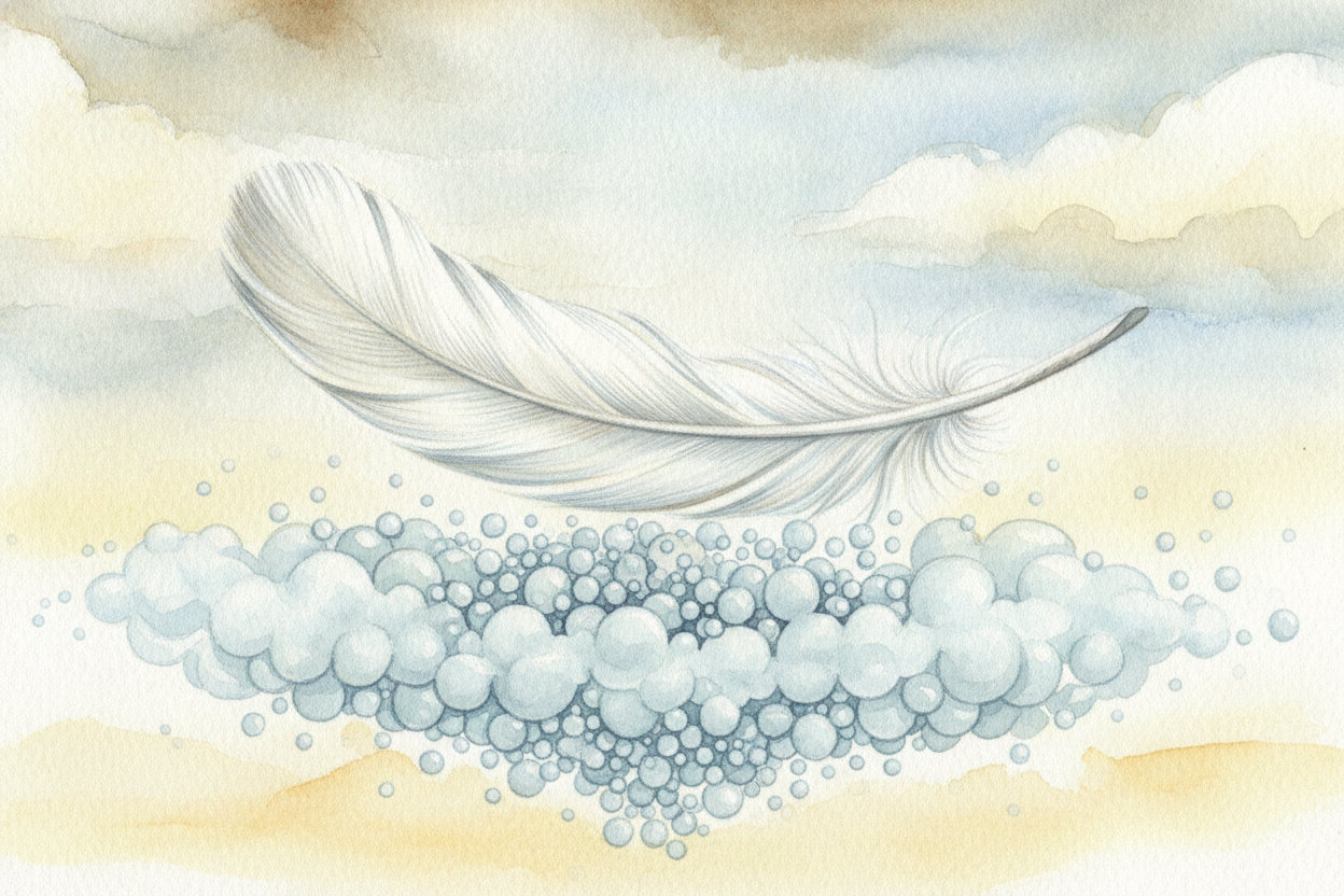 That something is air. ++Earth++ is wrapped in a thick blanket of air, made of **zillions of tiny gas particles** bumpin