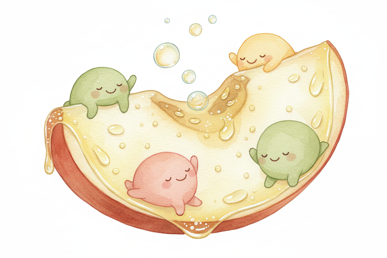 You can slow it down. Lemon juice works because the acid puts ++PPO++ to sleep for a while. Cold temperature slows the e