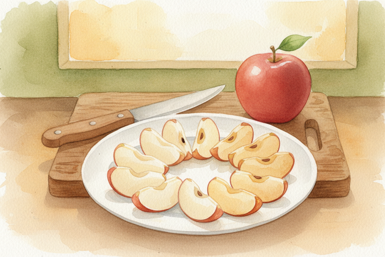 So the apple isn't dying when it browns — it's just chemistry happening in real time. The same locked-up molecules that 