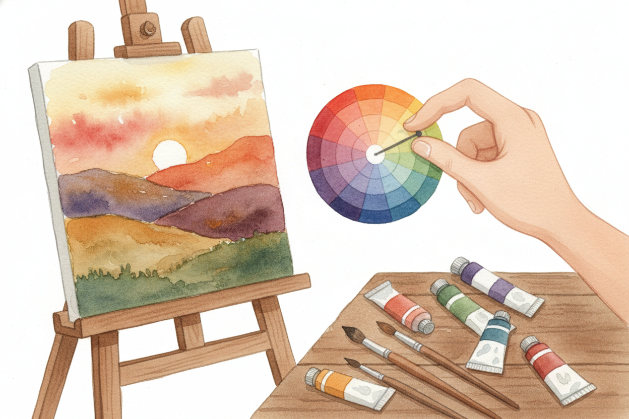 **Every color has a personality**, and the wheel keeps them organized so you don't have to remember it all in your head.