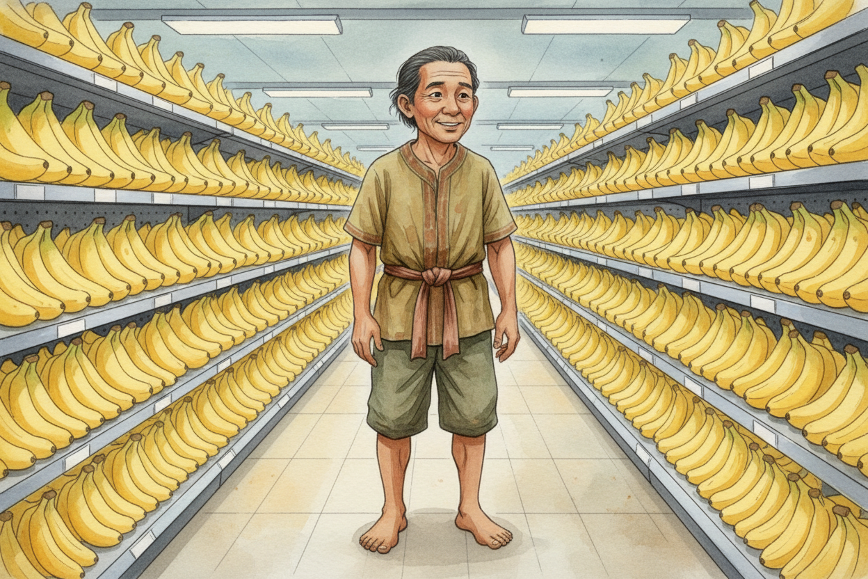 This worked so well that humans have been cloning bananas for **over 7,000 years**. Almost every grocery-store banana to