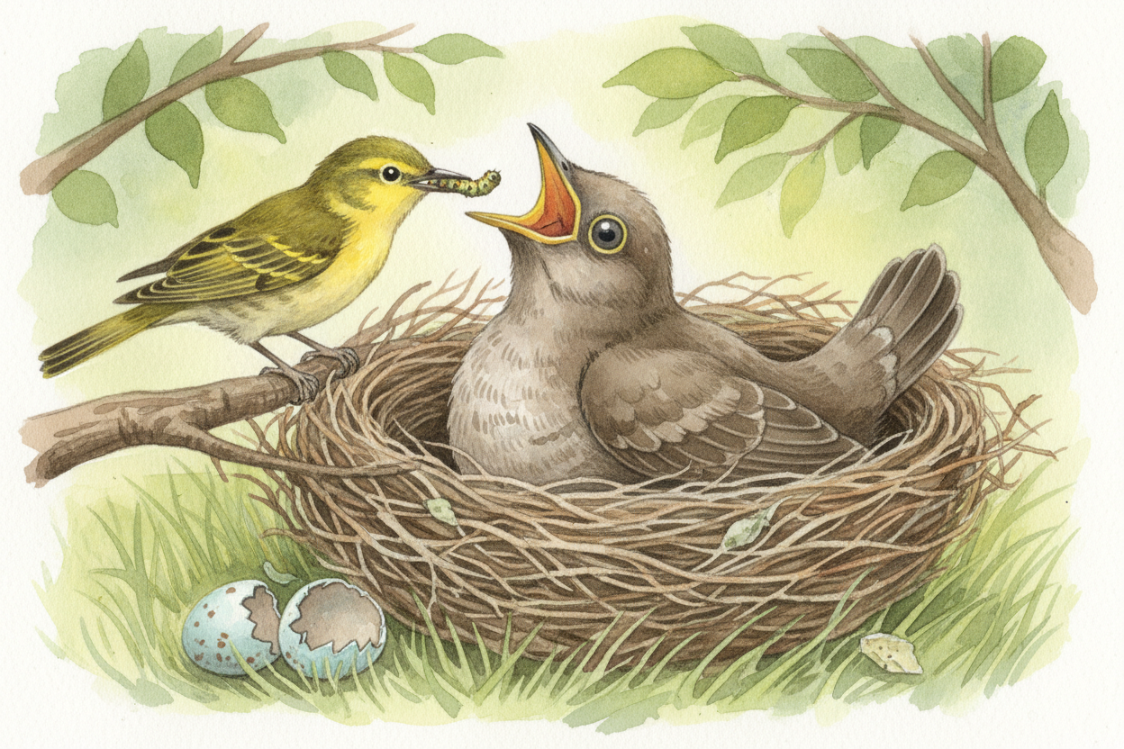 Some birds are **renovators** — they return to the same nest year after year, patching holes and adding layers. Others a