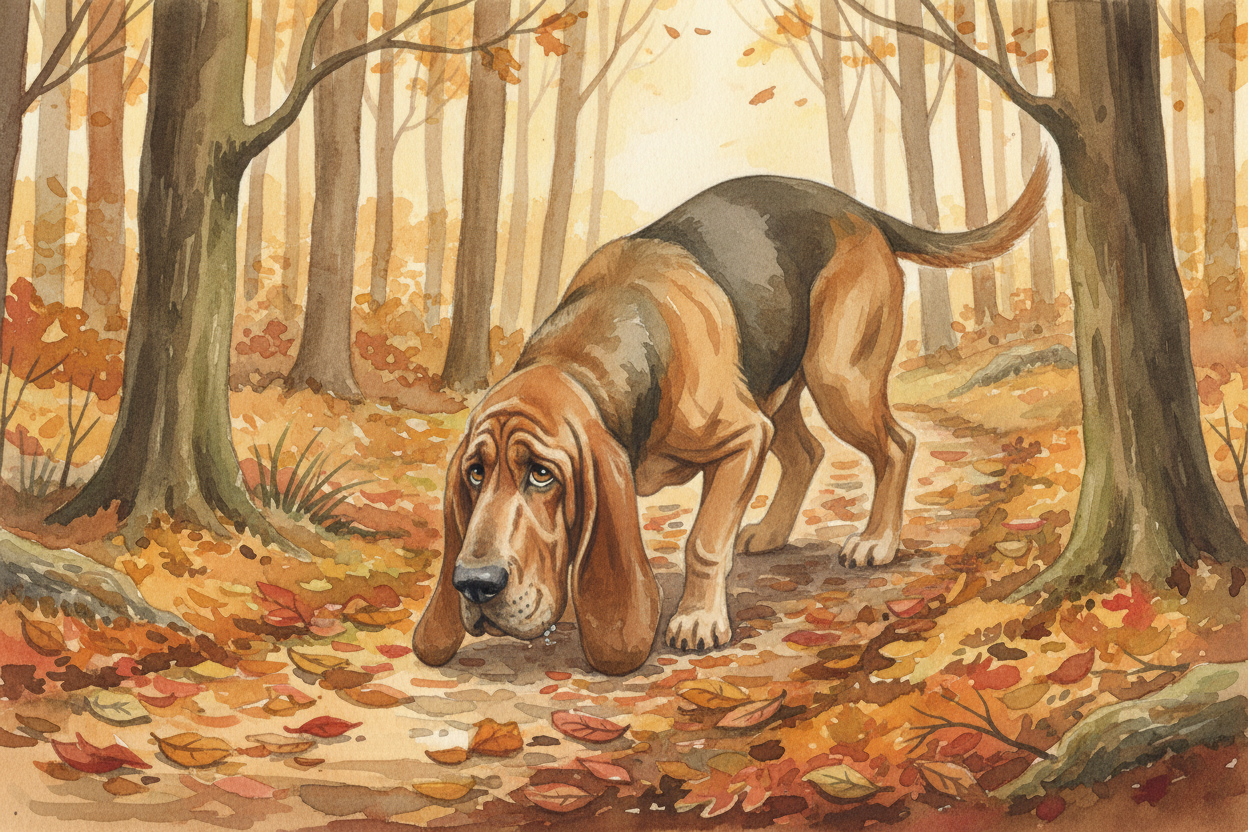 ~~A Bloodhound's nose isn't just good — it's a superpower.~~ These droopy-eared detectives can follow a scent that's thr