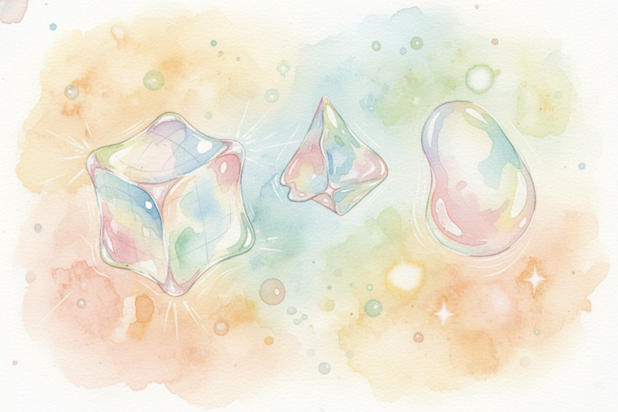 ~~So here's the question~~ the bubble has to solve: **what shape uses the least surface area** to hold a certain amount 