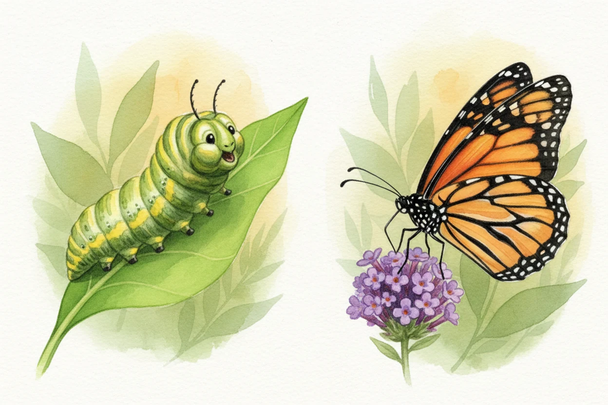 Why do butterflies start as caterpillars?