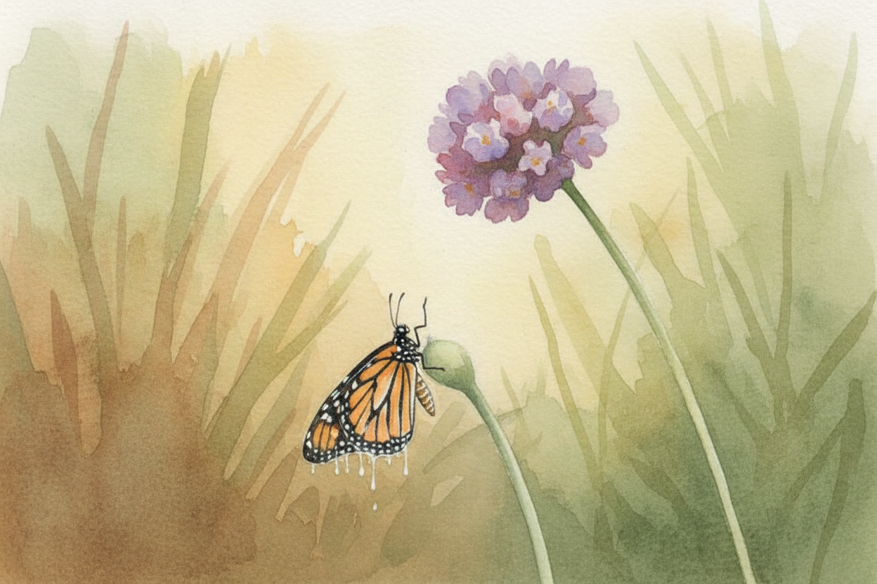 The answer starts with a problem: ~~what does a baby need, and what does an adult need?~~ **A butterfly needs to fly far