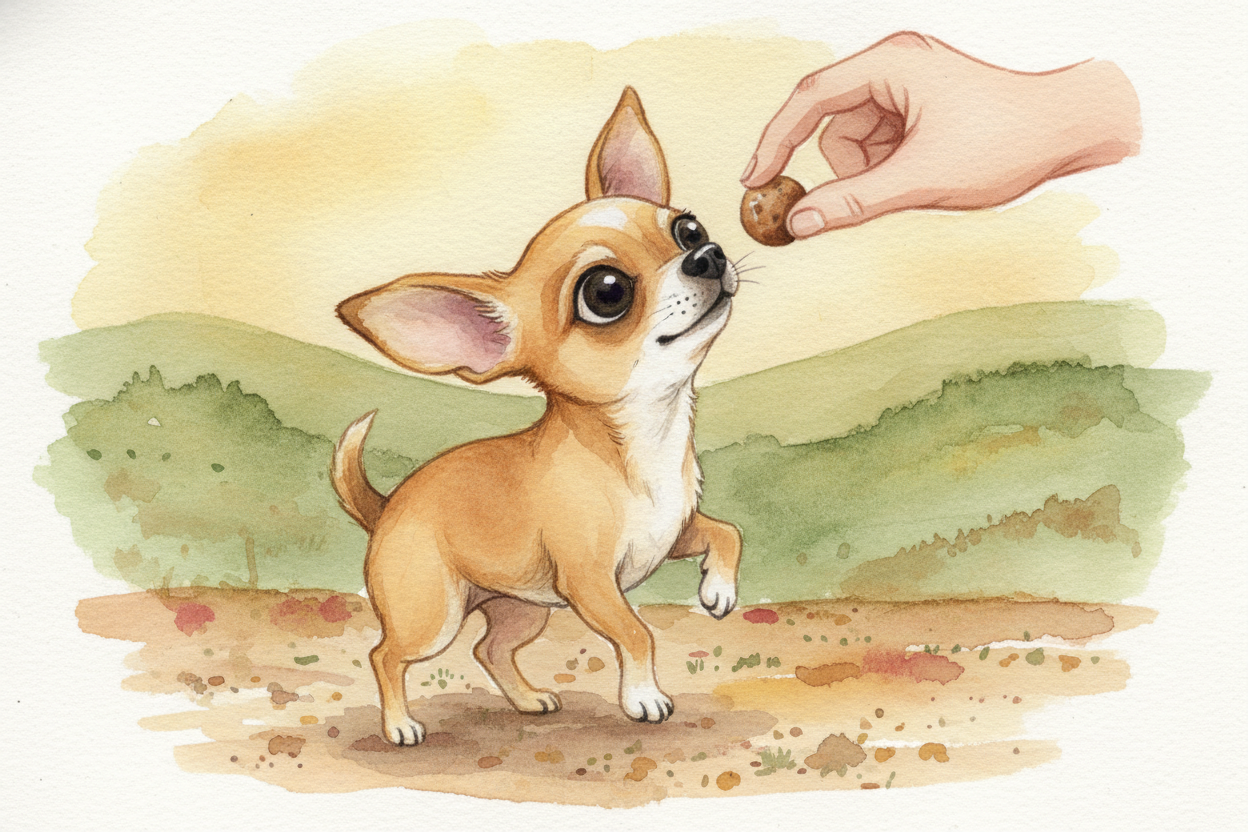 ~~But wait~~ — **Chihuahuas also shiver when they're NOT cold**. Excitement does it too. Meeting a new person? Shiver-sh
