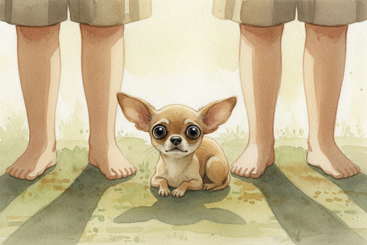Fear and anxiety **flip the shiver switch** too. Chihuahuas are prey-animal-sized in a world of giants. A toddler runnin