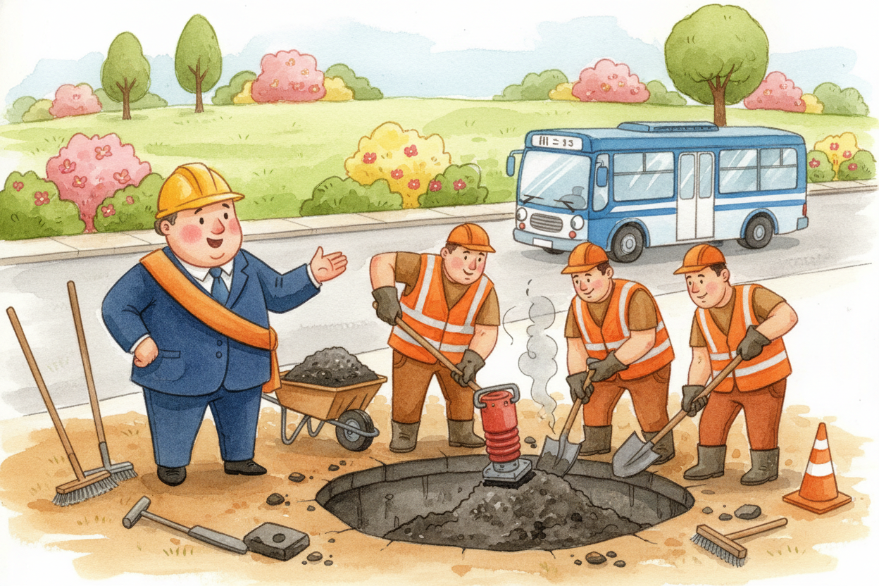 The mayor's job is to carry out what the council decides. The council says "fix the potholes" — the mayor organizes the 