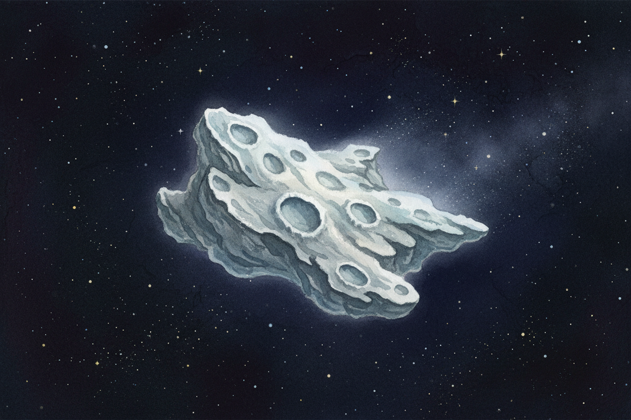~~Picture a dirty snowball~~ **the size of a mountain**, hurtling through the darkness of space. For most of its life, a