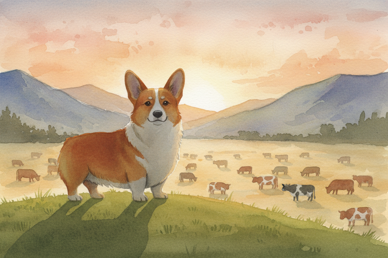 So the Corgi isn't herding despite its short legs — ~~it's herding because of them~~. The legs are a tool, **like a race