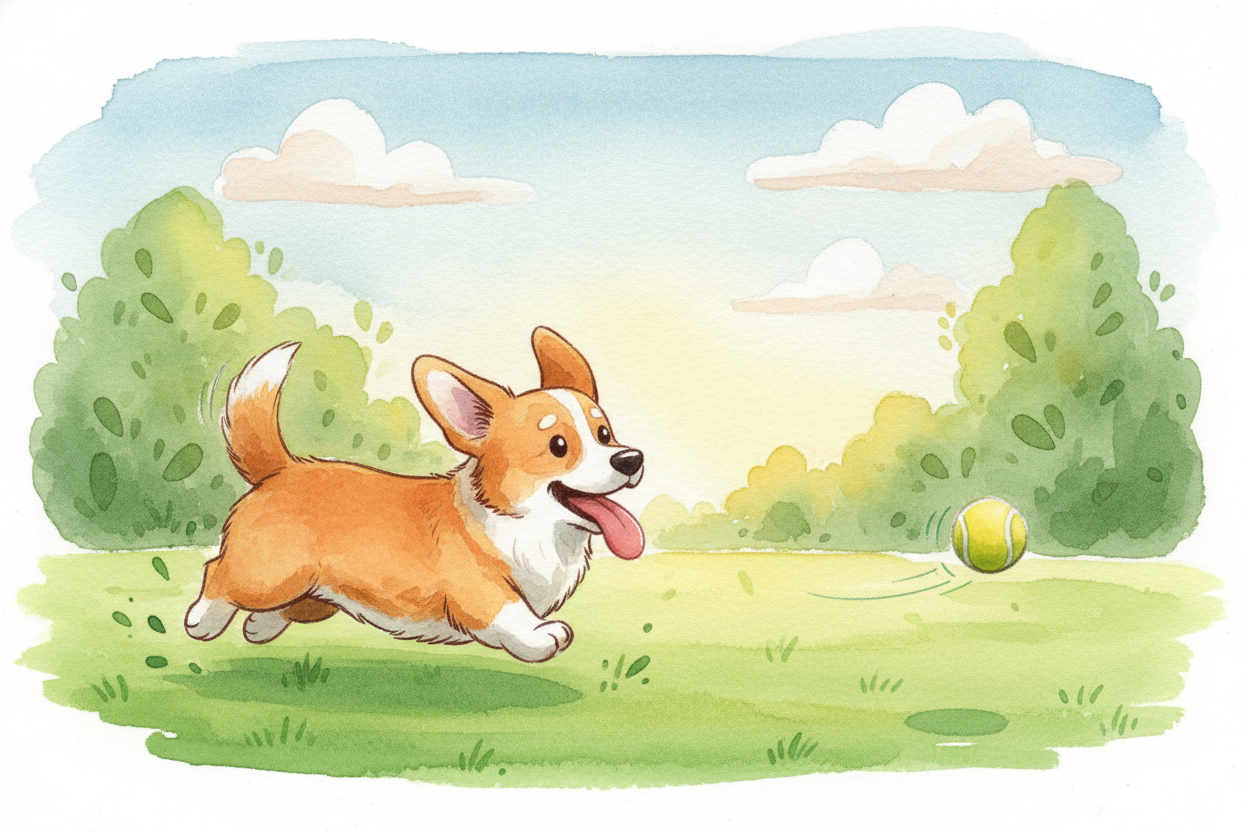 These days, most Corgis herd nothing but tennis balls and their owners' feet. ~~But if you ever see one zoom past you~~,