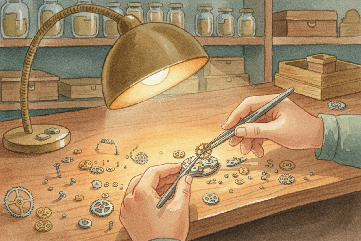 Sometimes it's about skills and knowledge. ++Switzerland++ became famous for watchmaking over centuries — **tiny gears, 