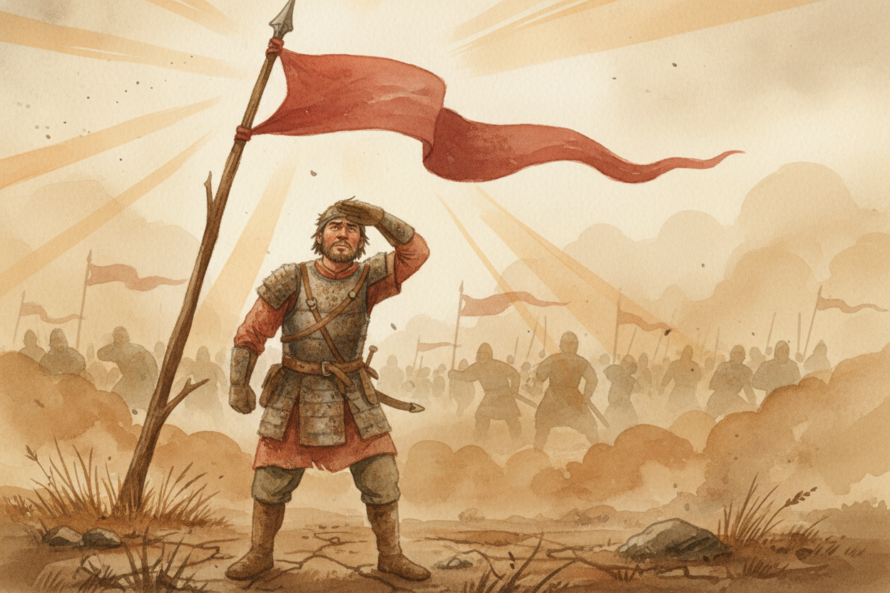 Thousands of years ago, armies faced a problem. ~~In the chaos of battle~~, soldiers *couldn't tell friend from enemy* —