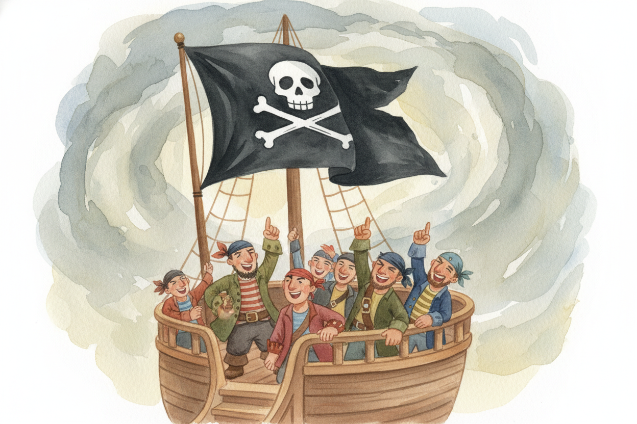 And it's not just countries. Sports teams have flags. Clubs have flags. Schools, cities, even pirate crews flew their ow