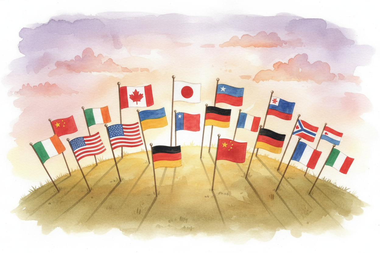 So why do cultures use flags? Because we needed a way to recognize each other across distance and chaos. Because **symbo
