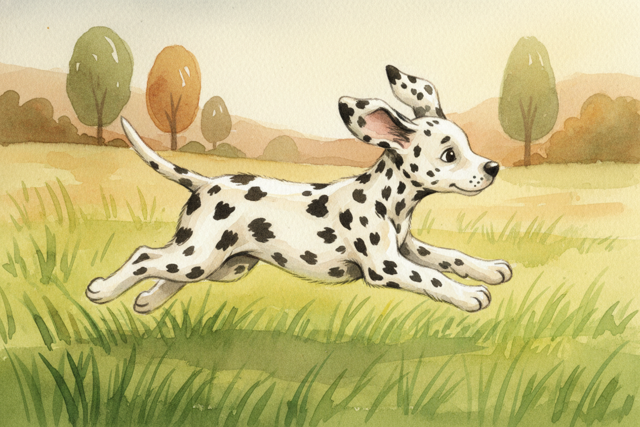 By the time the puppy is a few months old, ~~the spot pattern is set~~. The melanocytes will keep making pigment for tho