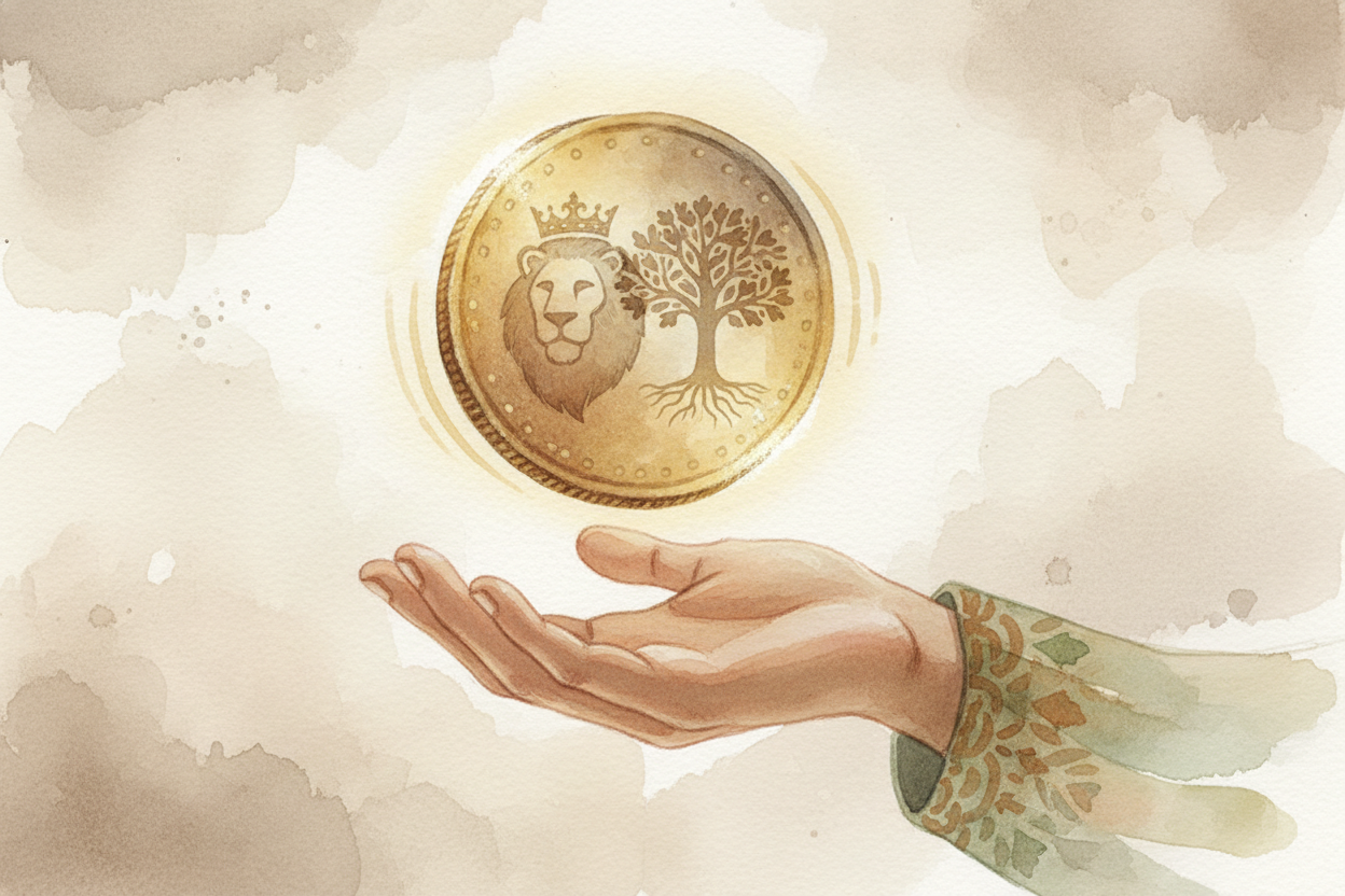 **The secret is randomness** — outcomes that nobody can predict or control. When you flip a coin, it could land heads or