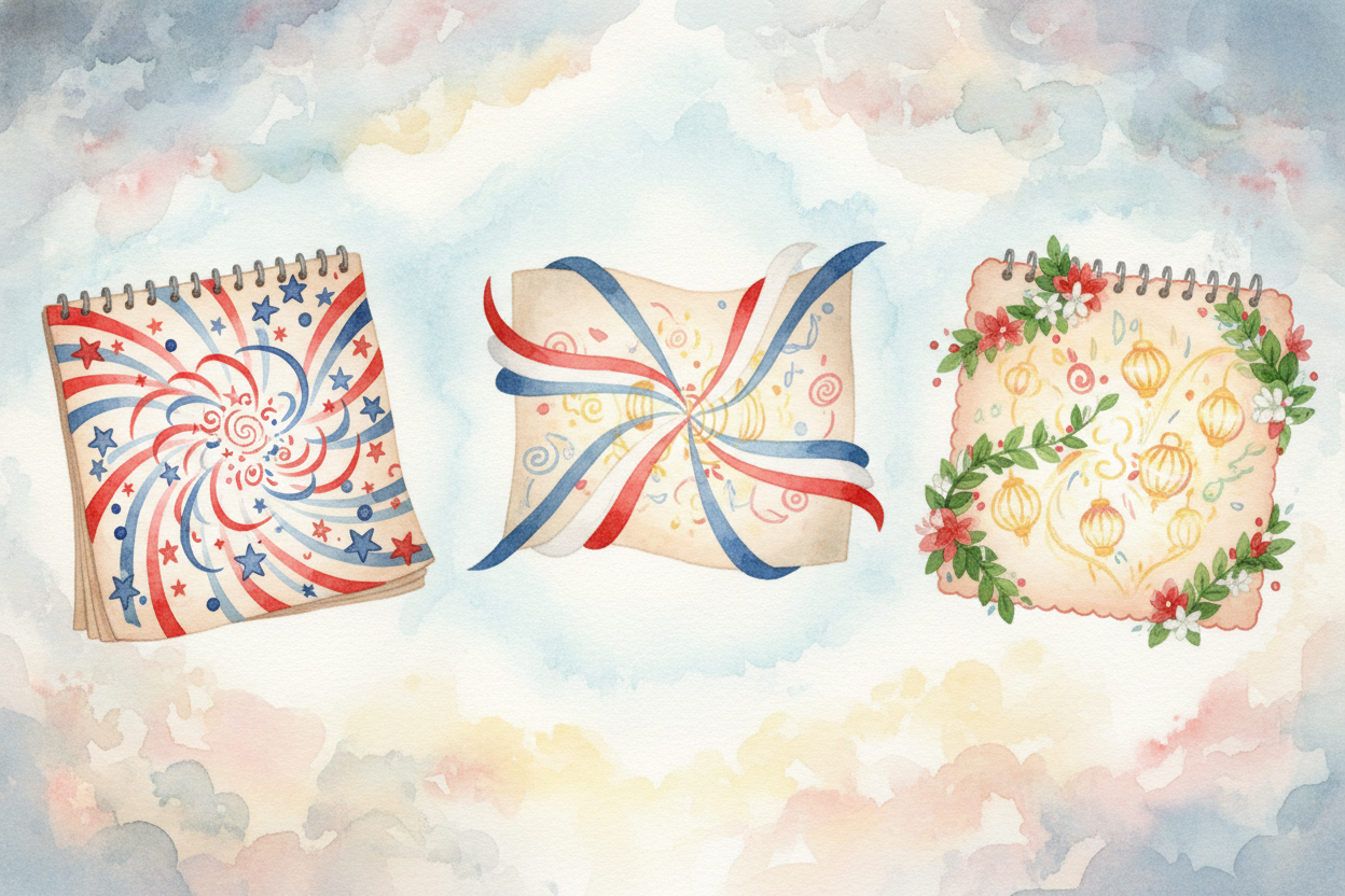 Most holidays celebrate something that actually happened in that country's past. America has ++Independence Day++ on Jul