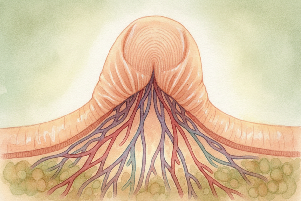 Your fingertips are **wrinkling on purpose**. When your skin soaks long enough, sensors detect the water and send a mess