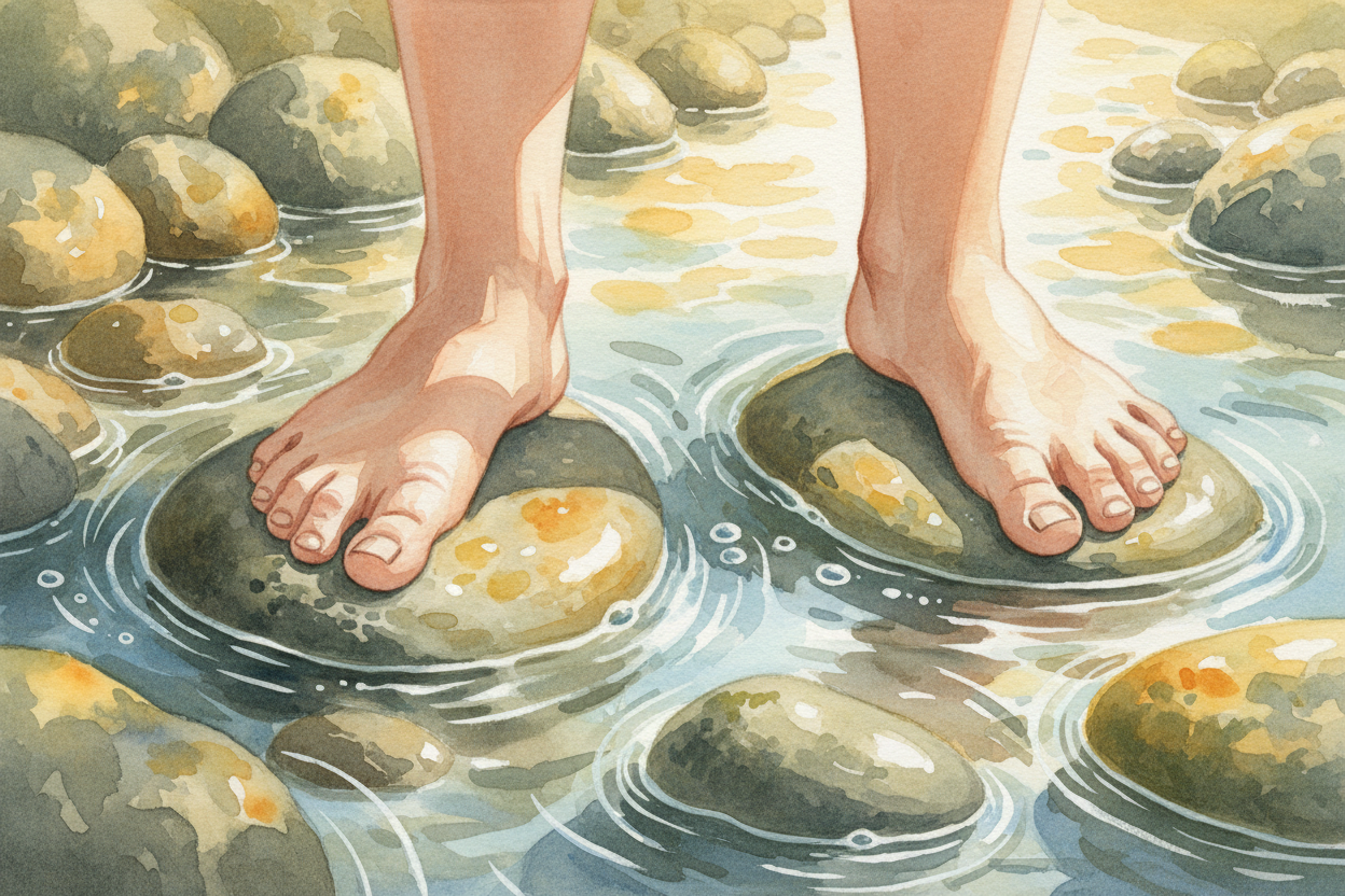 Your toes wrinkle too, for the same reason—**better traction** on *wet river stones or muddy ground*. Our ancestors who 