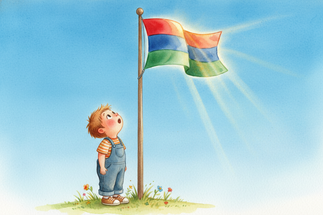So when you see a flag snapping in the wind or a painting that ~~stops you cold~~, you're watching a conversation betwee