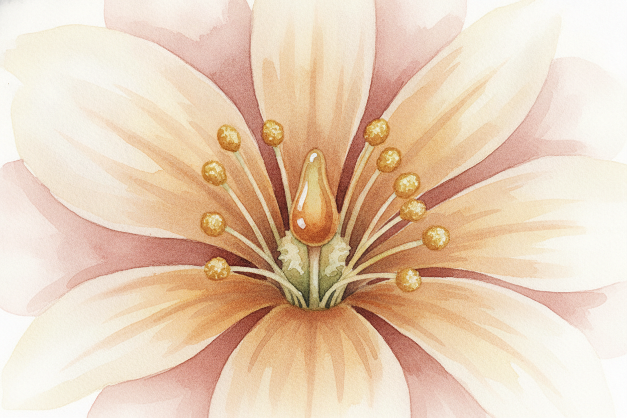 To make a seed, a flower needs two things to meet: a dusty yellow powder called ++pollen++, and a *sticky little landing