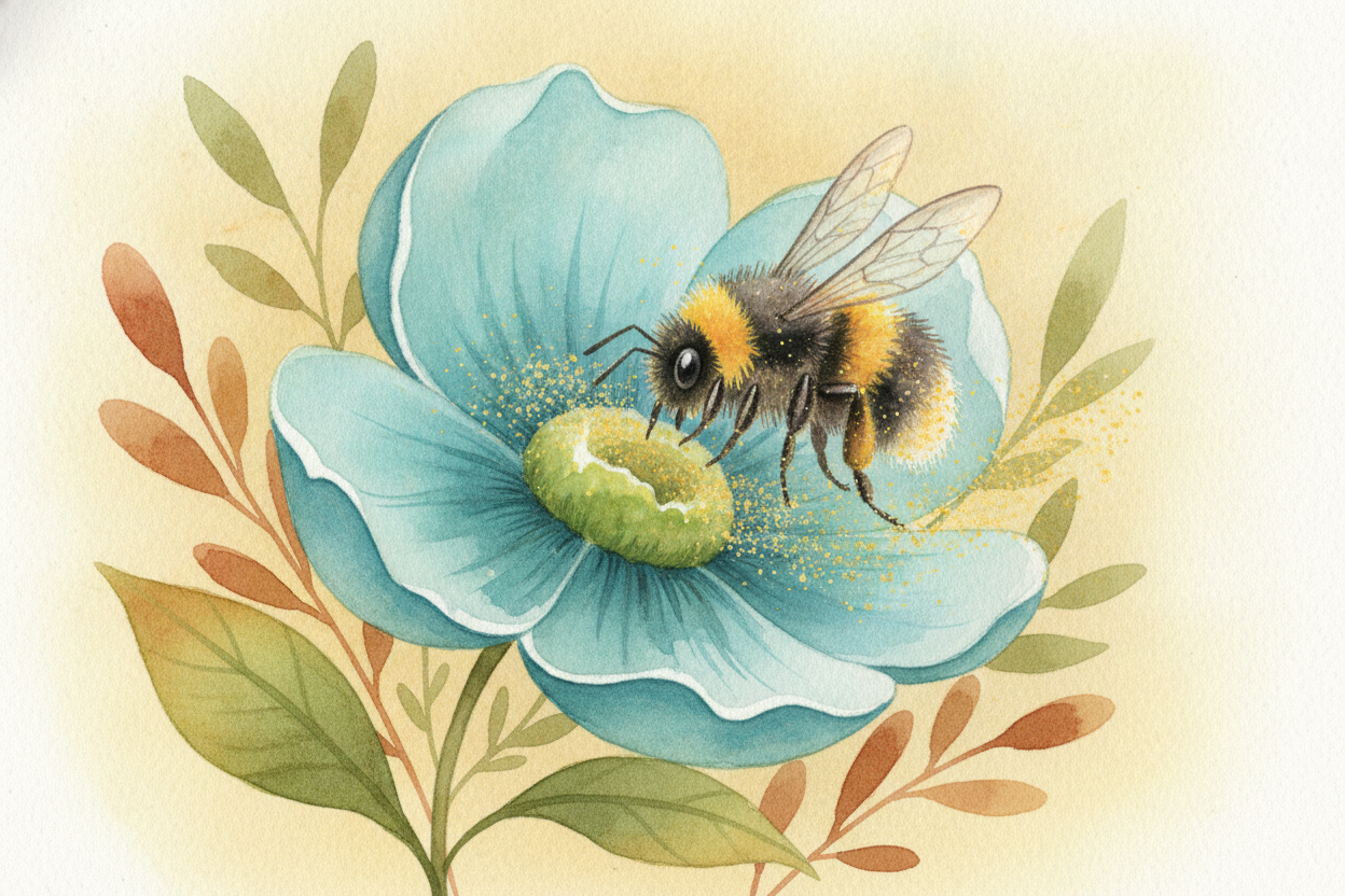 Off it flies to the next bloom, and the next, drinking lemonade all the way. And every single time it dives in, a little