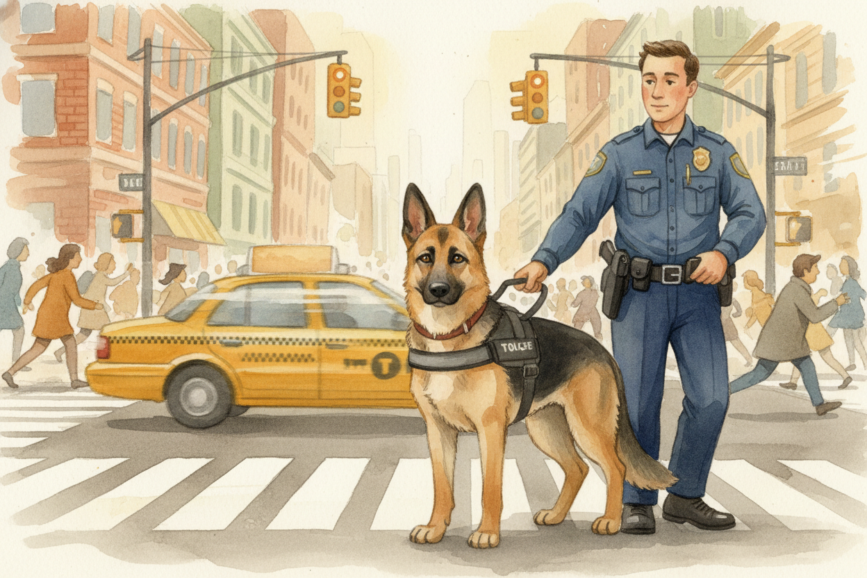But smarts and loyalty aren't enough for hard jobs. You also need courage. German Shepherds **don't panic easily**. ~~Lo