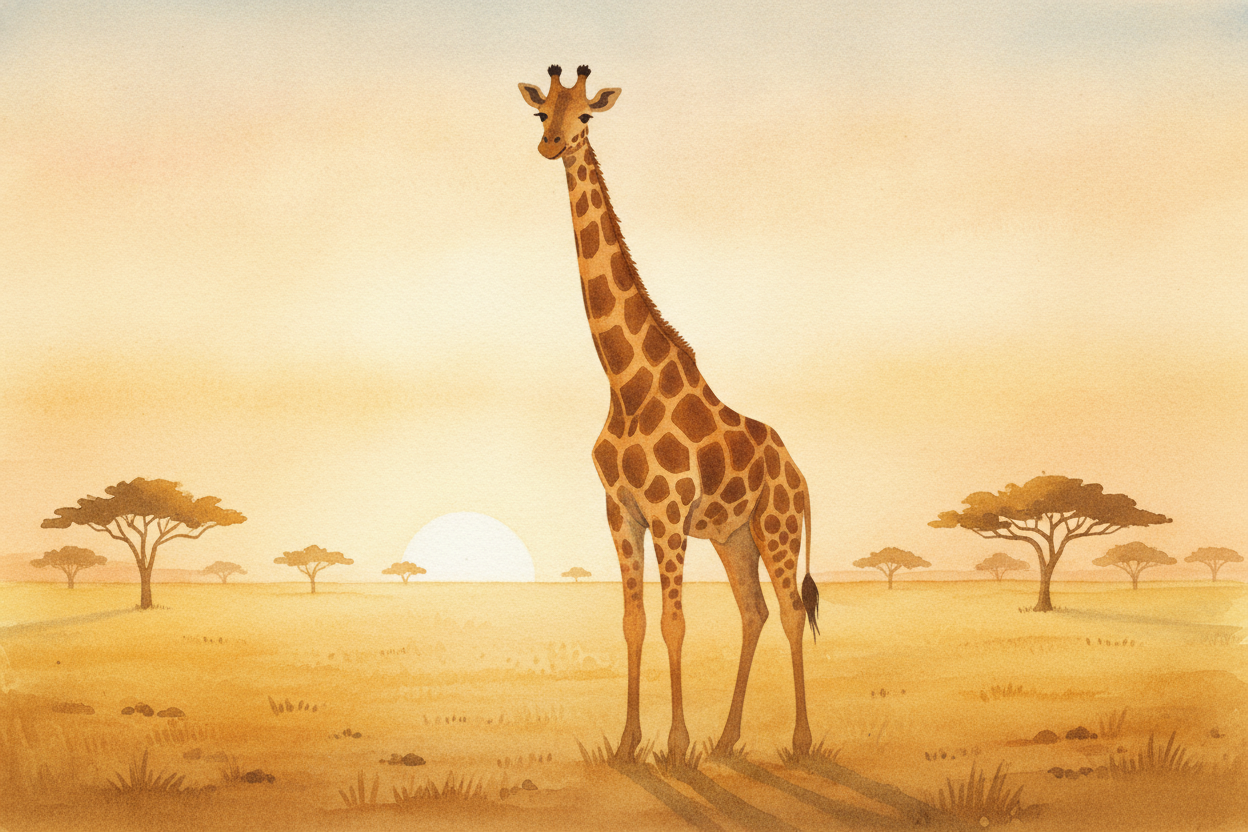 A giraffe is basically a horse that asked, "~~But what if my neck went on forever?~~" Standing tall on the savanna, it c