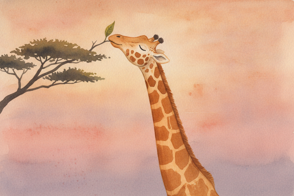 ~~Next time you see a giraffe stretch for the highest leaf, remember:~~ that elegant reach hides a **roaring engine** an