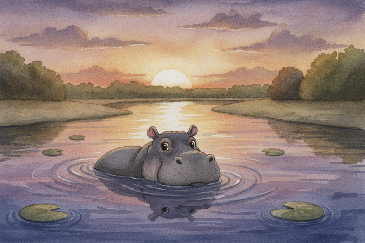 ~~So next time someone whispers~~ that hippos sweat blood, you can smile. **It's not blood, and it's not sweat.** It's *