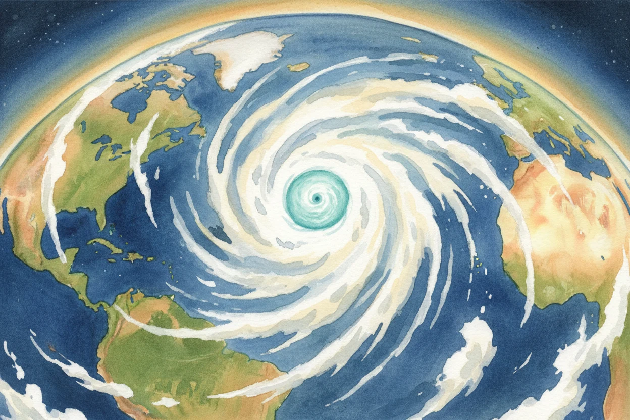 Why do hurricanes spin?