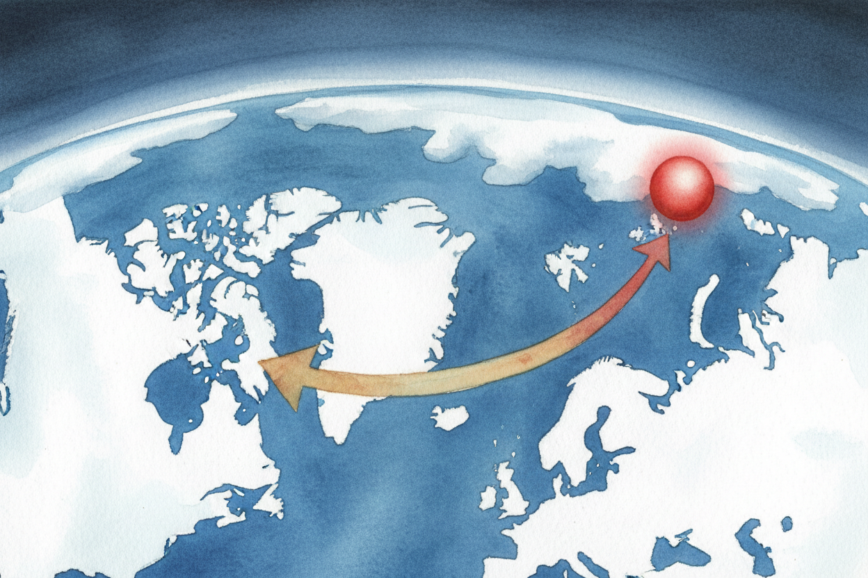 ~~Imagine you're standing at the North Pole~~, and you throw a ball south toward the equator. You throw it straight, but