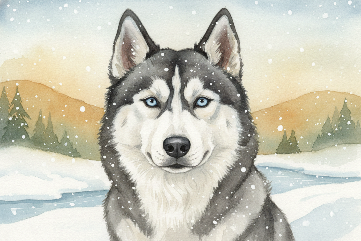 You've seen it — ~~that flash of ice-blue~~ when a Husky turns its head. Those **eyes look like they belong on a wolf fr