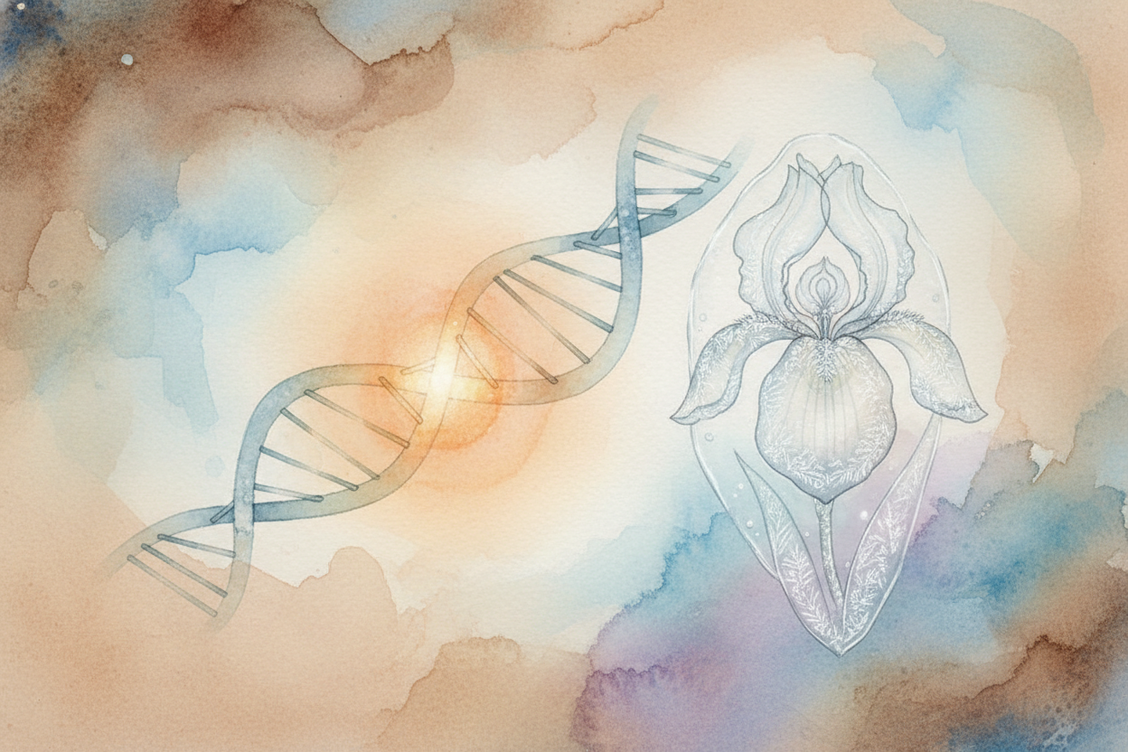 But some Huskies ~~rolled a very specific genetic dice~~. They have a mutation — **a tiny typo in their DNA** — that tel