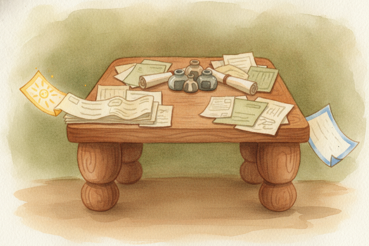 Once something gets in, it lands in your short-term memory — a **tiny desk** that only holds a handful of things at once