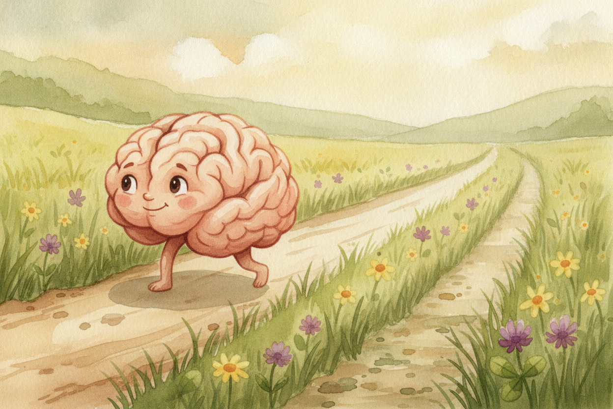 That's also why repeating things works. Each time you revisit a memory, your brain strengthens the little path that lead