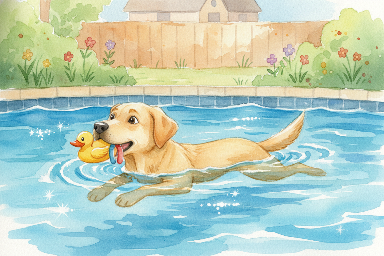 So when your Lab sees water today, ~~something ancient clicks on~~. Their body knows how to swim **before they've ever t