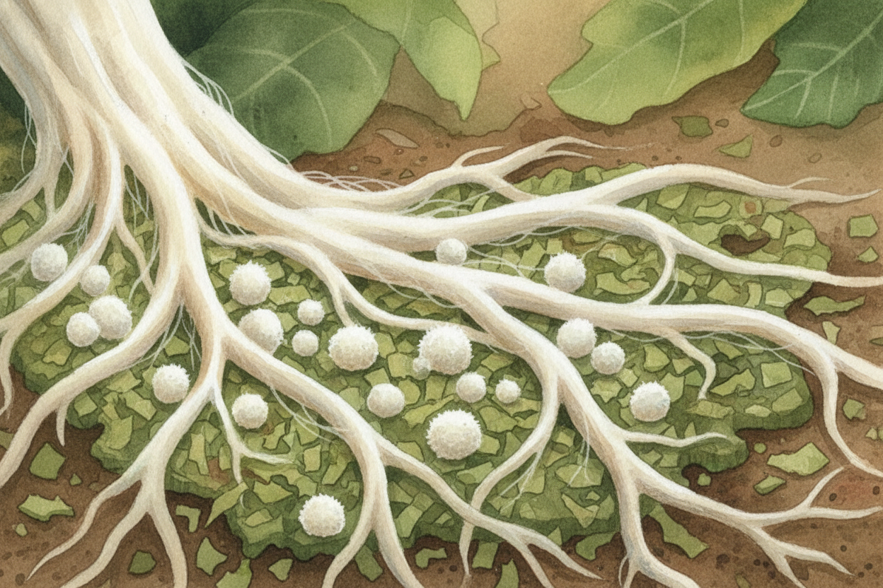~~Why farm fungus instead of just eating leaves?~~ Because **leaves are terrible food for ants** — *too tough, too full 