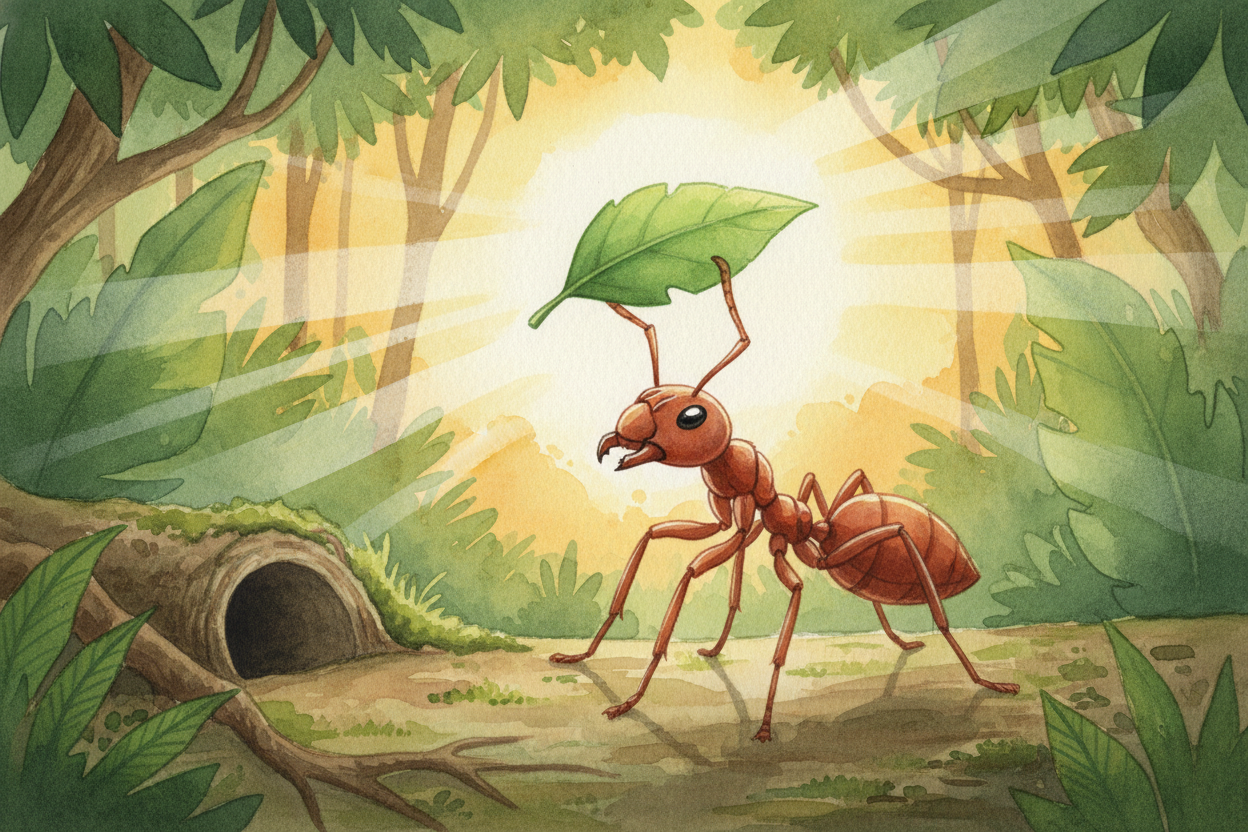 So the next time you see an ant carrying something ~~way too big~~ for its body, remember: _it might not be moving house