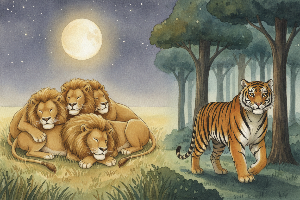 It turns out the question was never really about lions and tigers at all. It was about home. **Change the address, and y