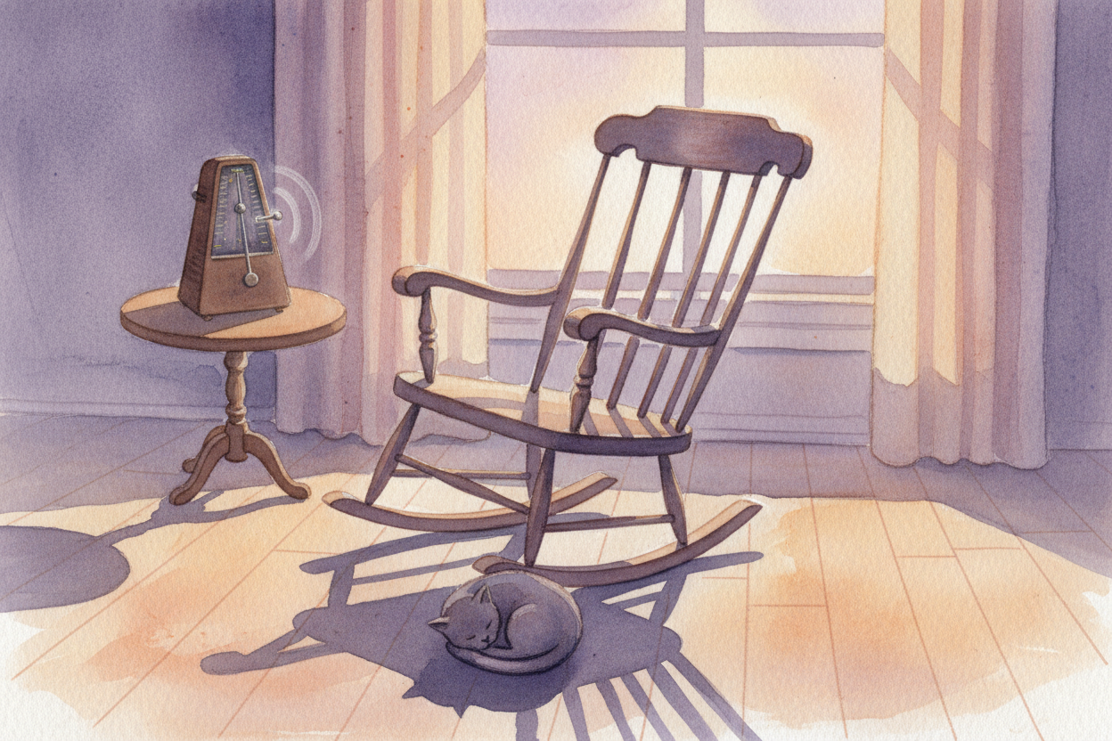 ~~First:~~ lullabies are slow. Your heart beats about **sixty to a hundred times a minute** when you're awake and moving