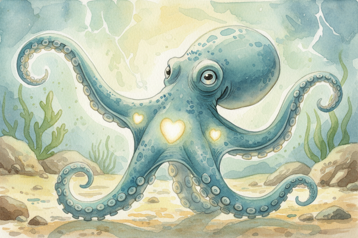 ~~So next time~~ you see an octopus streaming through an aquarium tank, arms flowing like silk, remember: inside that al