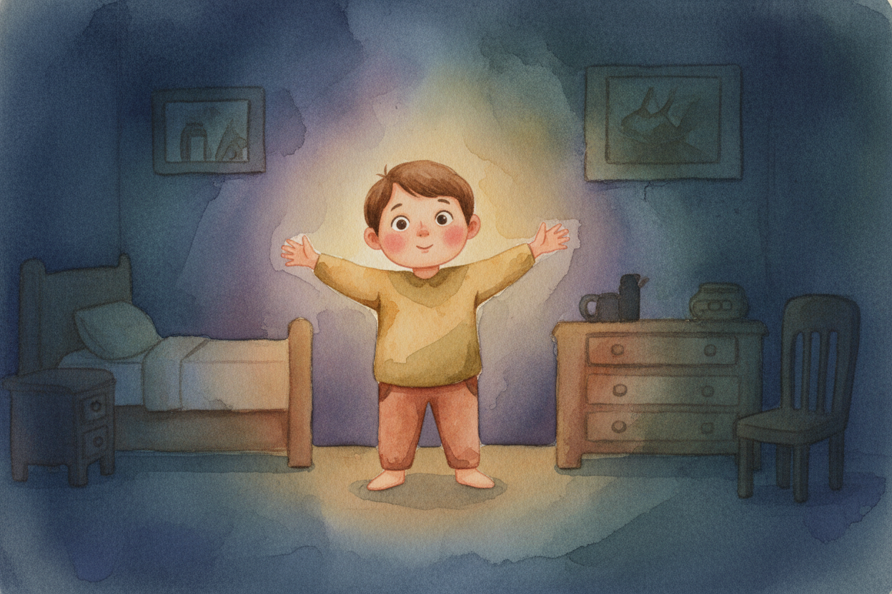 You flip off the lights and everything goes black. Can't see your bed, can't find your socks, can't tell if that dark bl