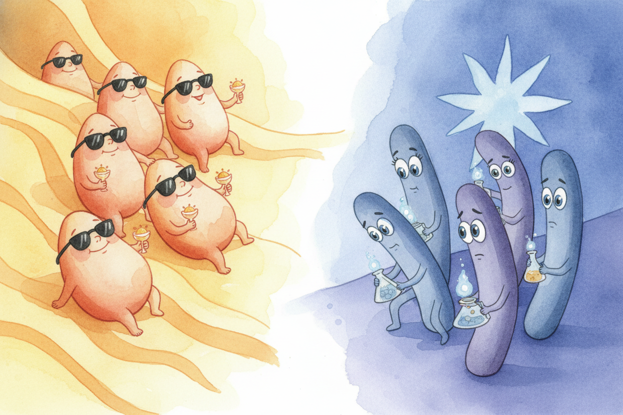 The retina has two types of sensors: ++rods and cones++. ++Cones++ work in bright light and see color — they're your day
