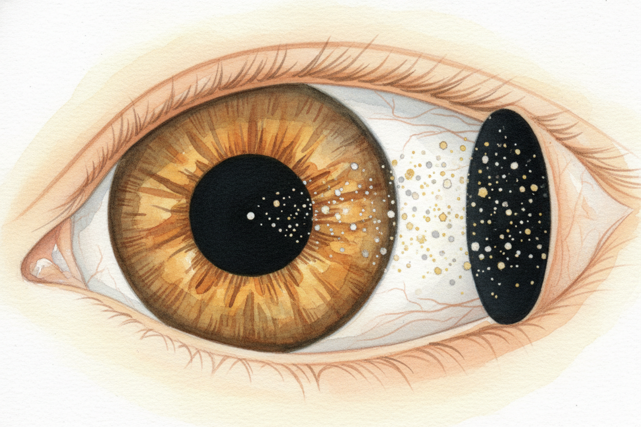 While the rods are rebuilding, your pupil ~~does a second trick~~: it gets bigger. In bright light, your pupil is tiny —