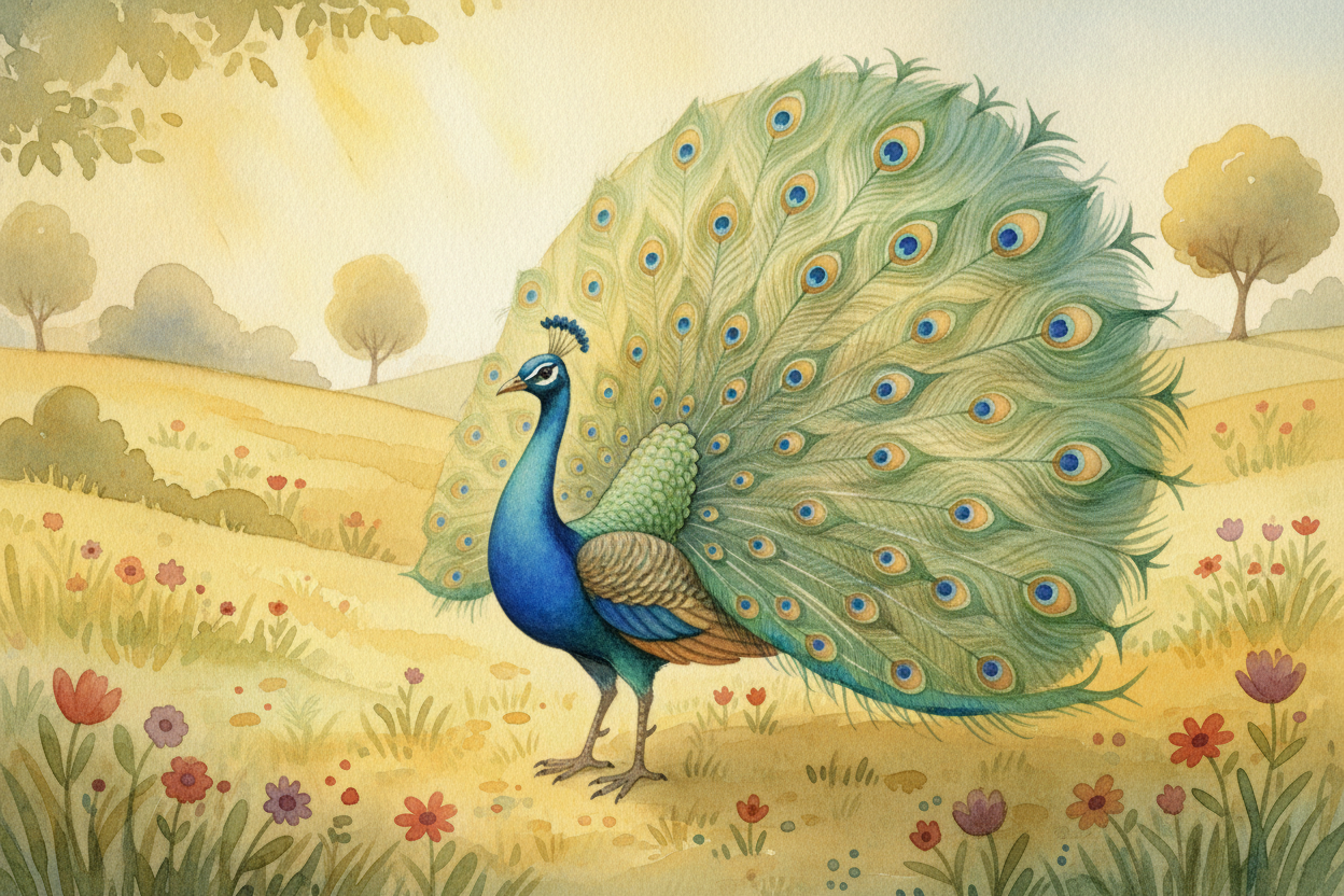 ~~But why would a female care about a giant, useless fan?~~ Because **the fan is honest**. Growing all those long feathe
